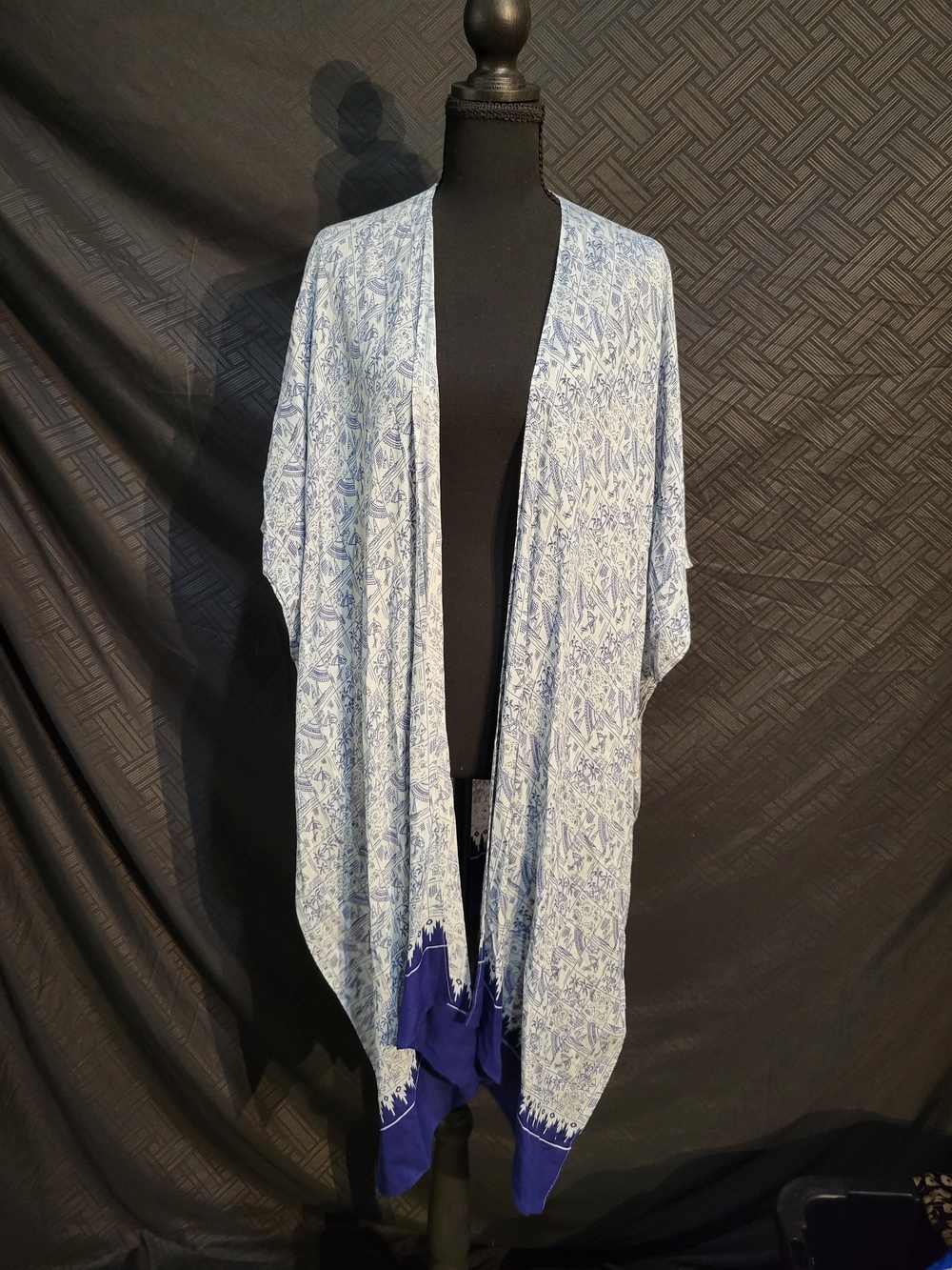 Cabi Boho Beach Club Cover Up Kimono Jacket #5988 One Size Vacation, Island